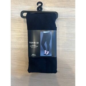 Torrid Black Leggings - crop length - size 4 - NWT